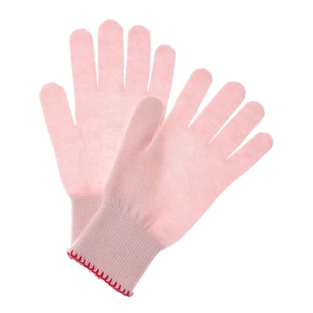 Brodie Cashmere Whipstitch Cashmere Gloves, Pink